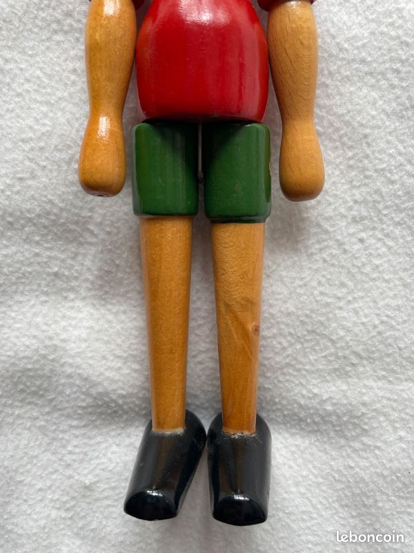 Jouet Mécanique Ancien Pinocchio – LES JOUETS CREATION – Années 40 – Fabriqué En France