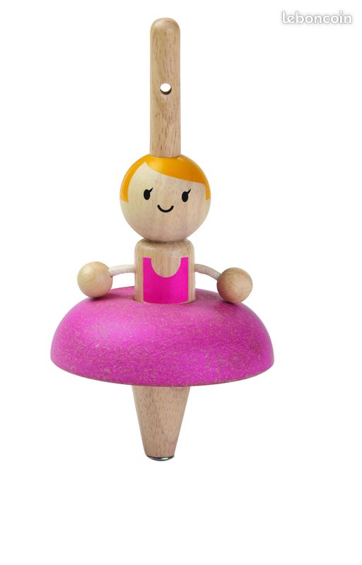 PlanToys - Toupie Princesse Rose - Comme NEUF (image 1)