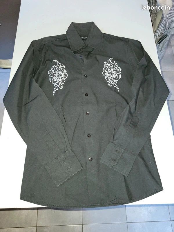 Chemise Johnny Hallyday brodée taille S (image 2)