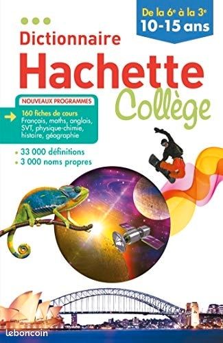 Dictionnaire hachette collège 6e à la 3e (image 1)