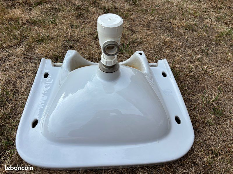 Lavabo sur colonne vintage (image 2)