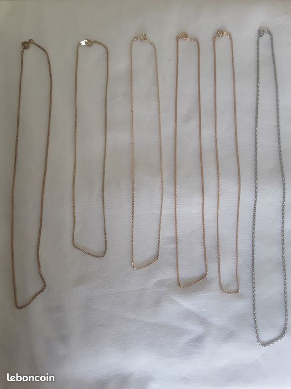 Lot de 6 chaînes fantaisie (image 1)