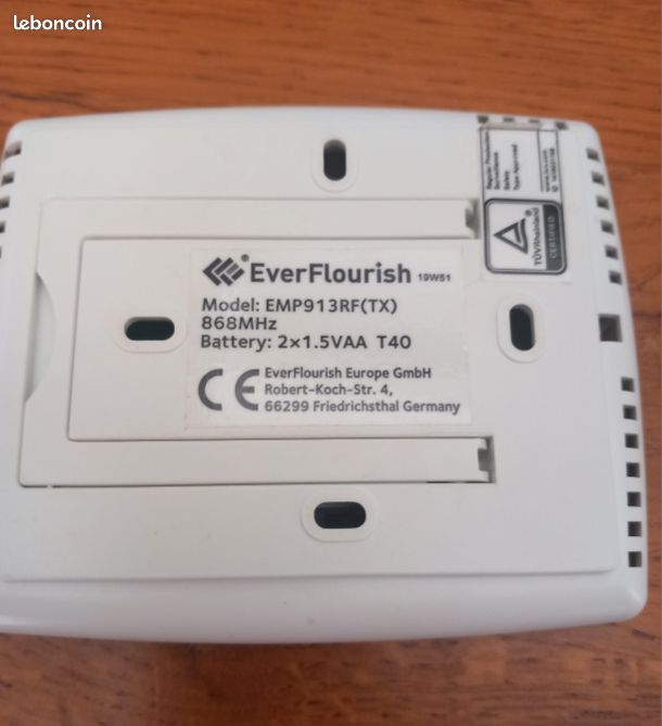 Thermostat électronique programmable EVERFLOURISH EMP913RF (image 7)