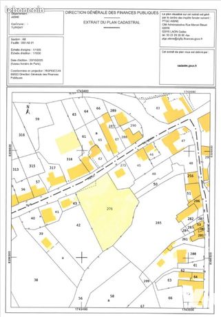 Terrain 2409 m² TUPIGNY