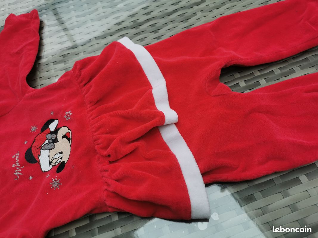 Pyjama / Pyjama-combinaison Noël Minnie Disney Baby — 18 mois (image 4)