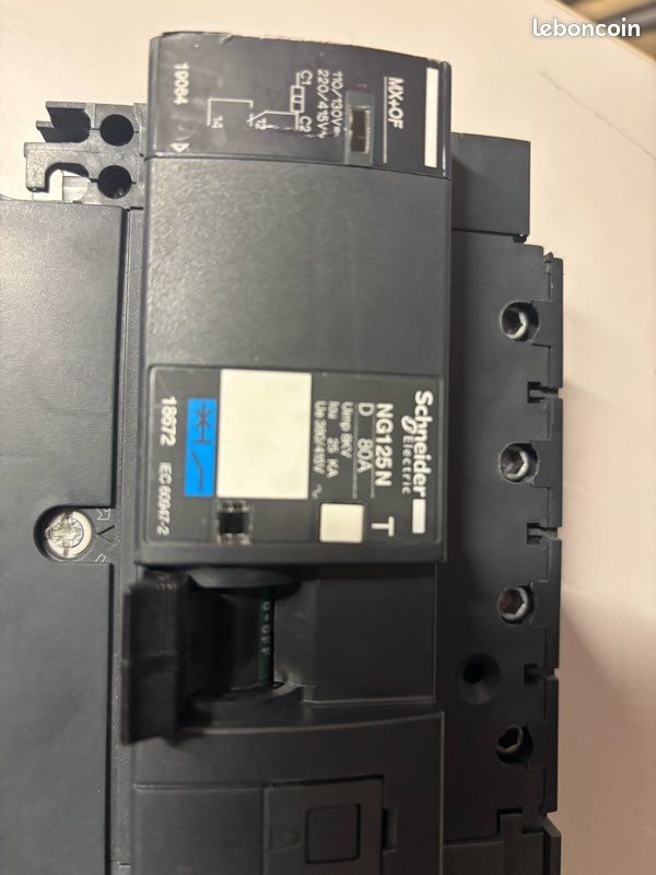 Disjoncteur Schneider Electric NG125N 80A + Vigi – Spécial borne de recharge (image 3)