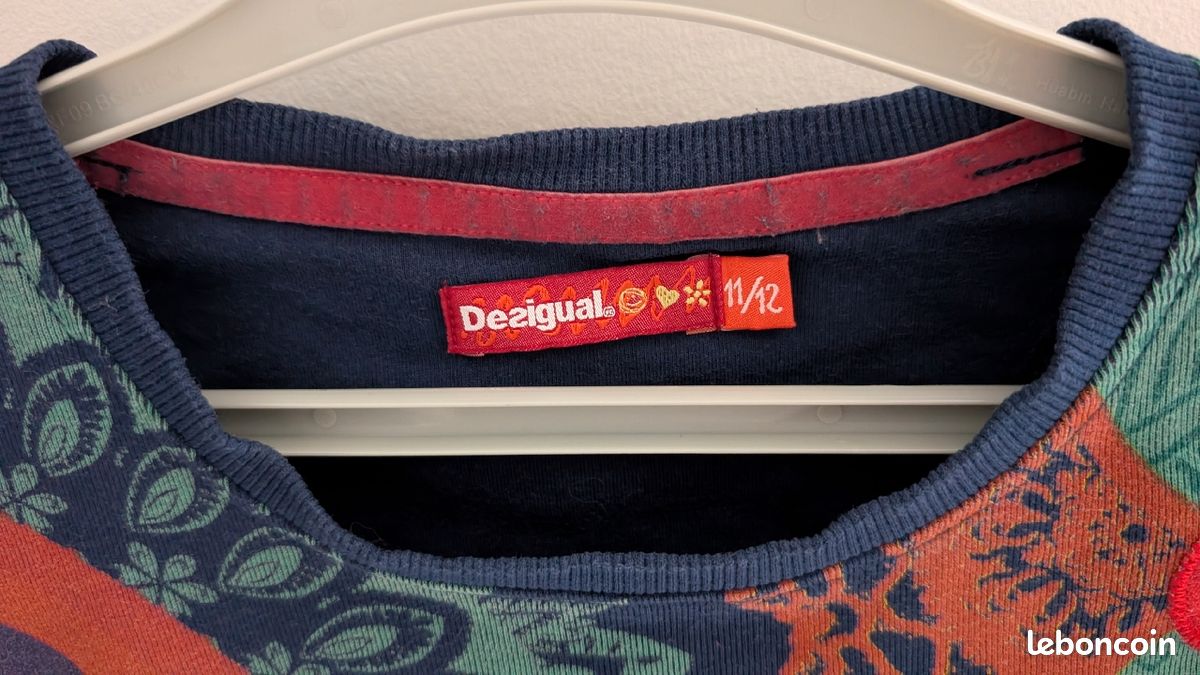 Tee-shirt manches longues Desigual 11/ 12 ans (image 9)