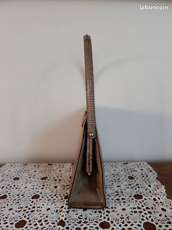 Sac à main Berma Paris Lézard véritable (image 4)