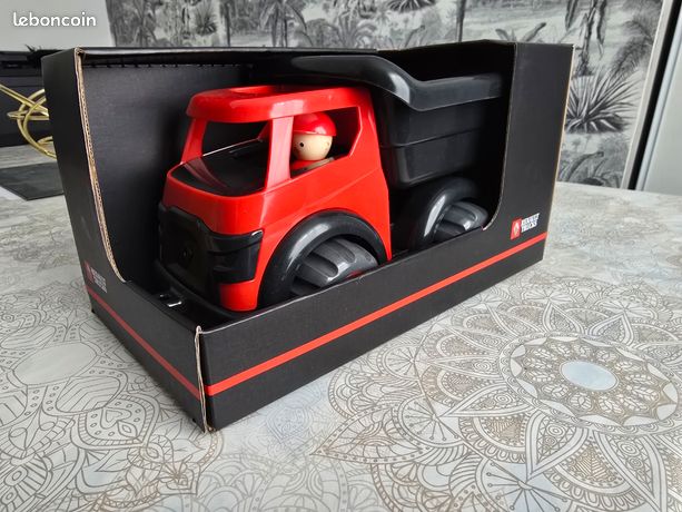Camion Benne Viking Toys Re:line – Plastique Recyclé, Lave-vaisselle, Dès 12 Mois