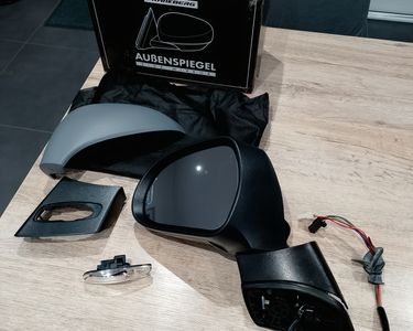 Frankberg Rétroviseur Extérieur Droit Manuel à 4 Broches Chauffable Avec Capteur De Température Clignotant Compatible Avec 207 WA WC 207 CC WD 207 SW WK Remplace # 8149ZF