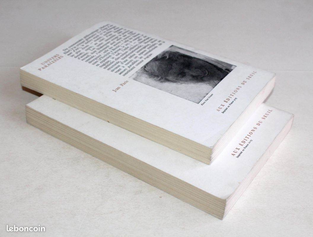 Jean paris, univers paralleles 1. Theatre 2. Le point aveugle, poesie 1975 seuil (image 5)
