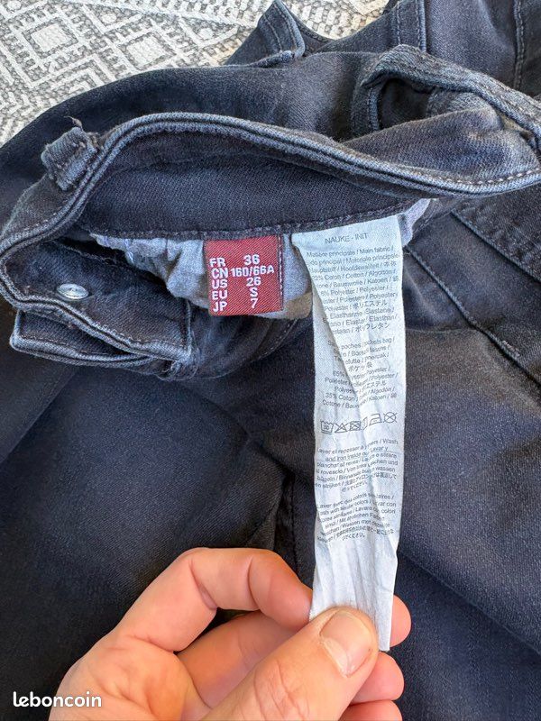 Jean Slim Comptoir Des Cotonniers Taille 36 – Bleu, Coupe Skinny – Occasion Très Bon état