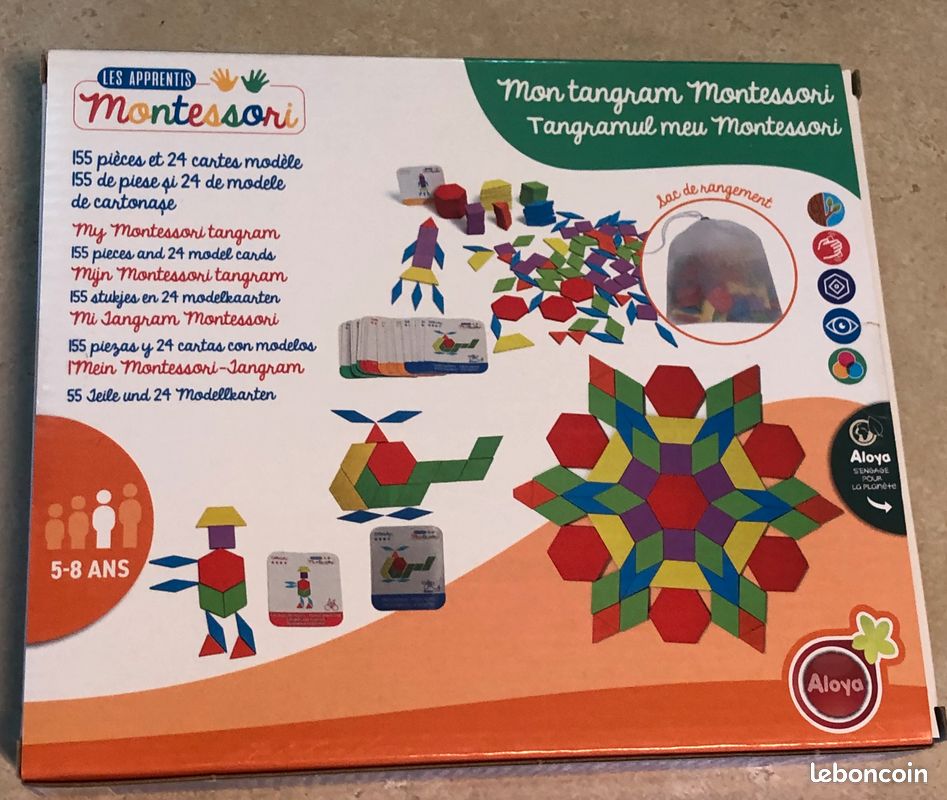 Jeu Mon Tangram Montessori – très bon état (image 2)