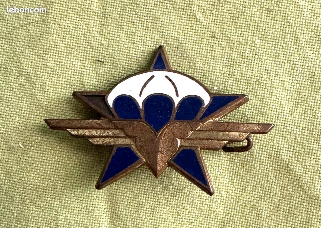 Insigne 1° RCP Vintage Delsart Régiment Chasseurs Parachutiste ORIGINAL