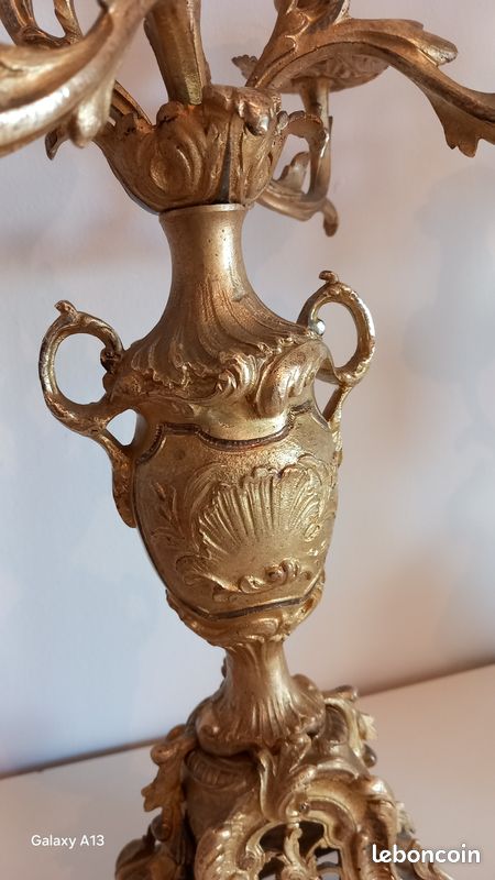 Chandelier bronze très ancien (image 12)