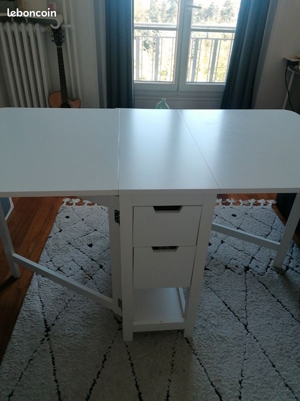 Table à rabat blanche Neuve (image 4)