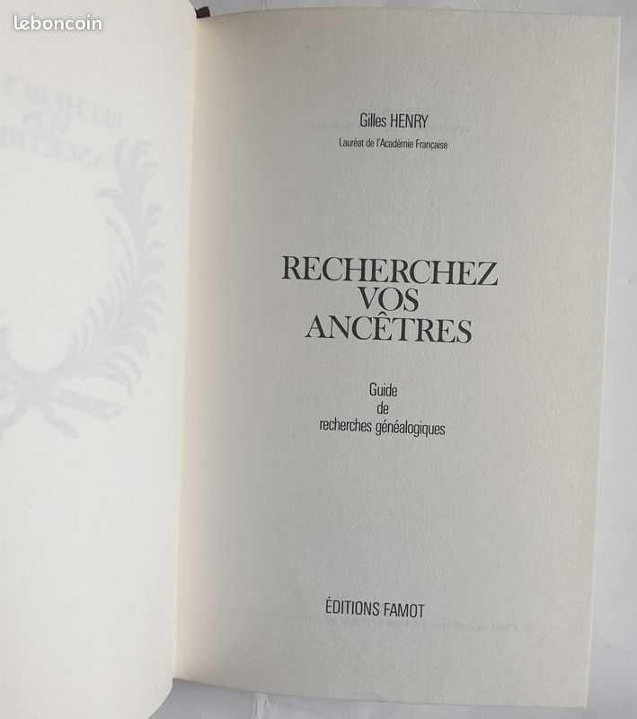 Gilles HENRY, Recherchez vos Ancêtres (image 5)