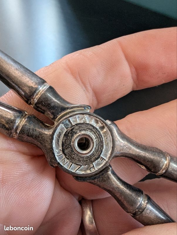 Pince de service vintage Italie – pelle + fourchette – métal - Arts de la table