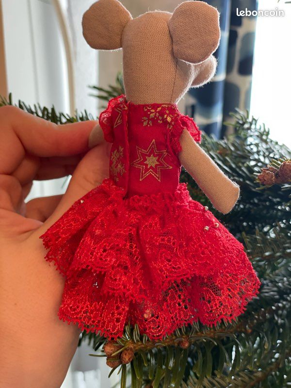 La robe de Noël pour la souris Meileg grande sœur (image 3)
