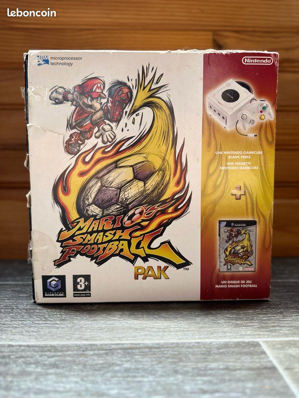 Console GameCube Blanche Pearl - Pack Super Mario Smash Football Occasion