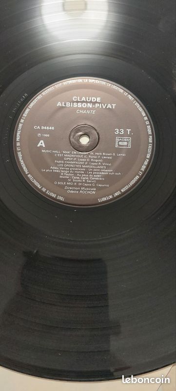 Vinyle " Claude Albisson-Pivat " (image 4)