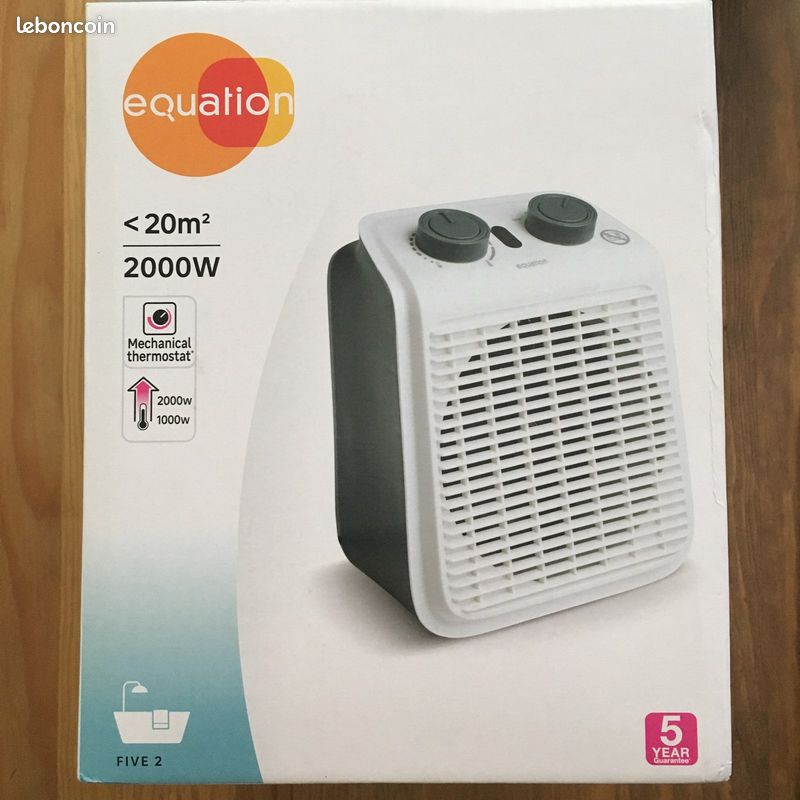 Radiateur Soufflant, 1000W Chauffage Soufflant, 3 modes Chauffage électrique à économie d