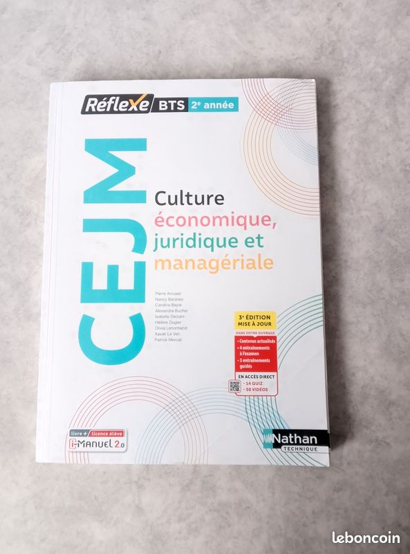 Manuel scolaire BTS 2e année "Culture, économique, juridique et manageriale (image 2)