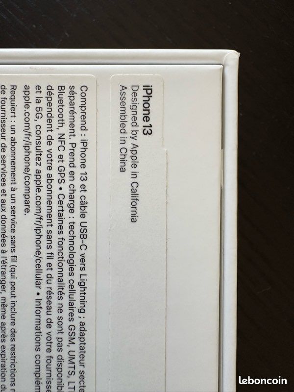 Vends carton vide IPhone 13 (image 2)