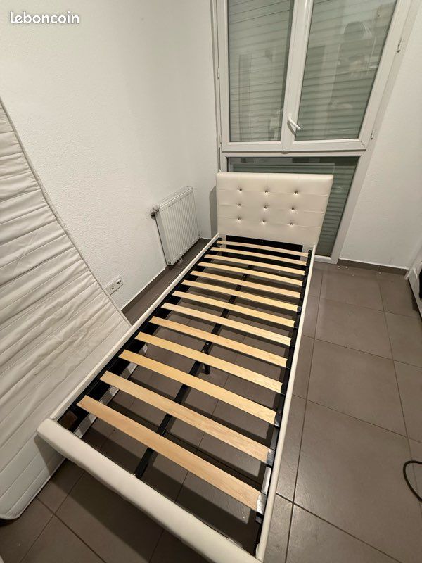 Lit + matelas 90 x 190 cm (image 3)