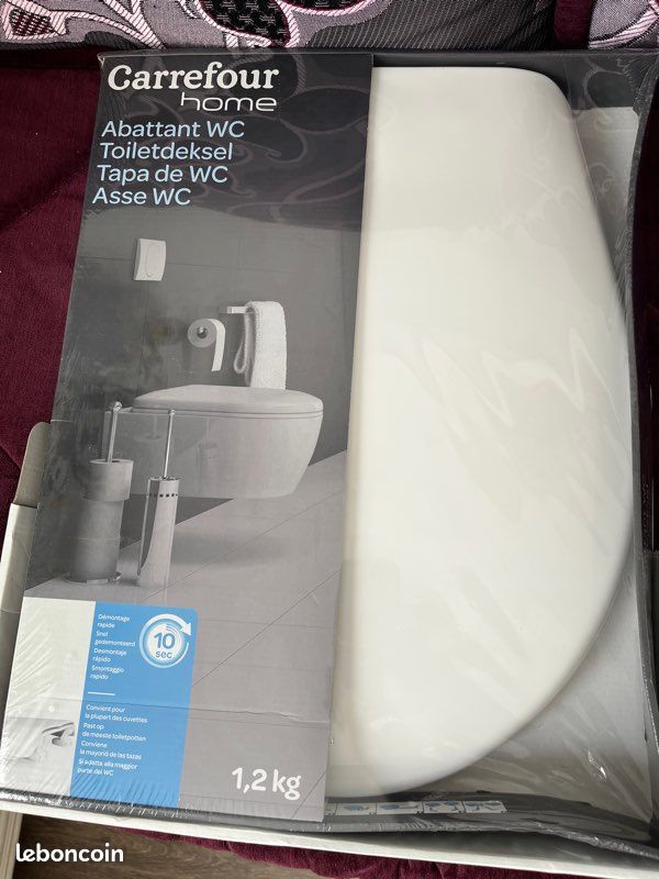 Kit 3 éléments wc / toilettes blanc neuf (image 9)