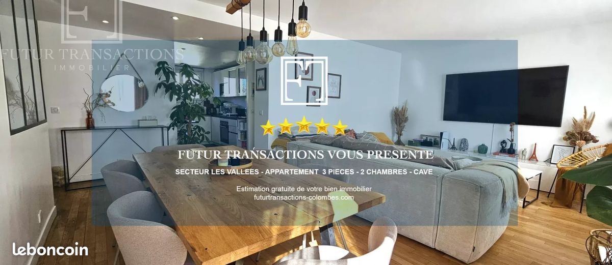 Appartement 4 pièces 72 m² · à Colombes · 72 m² · 387 500 €