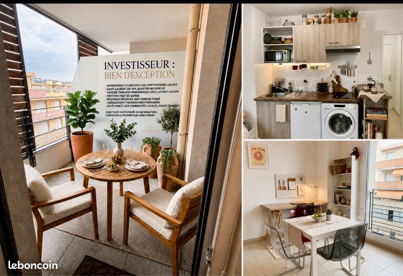 Appartement 1 pièce 25 m² · à Saint-Laurent-du-Var · 25 m² · 189 000 €