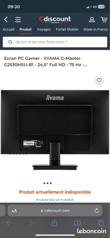 Ecran iyama 25pouce 1080p (image 7)