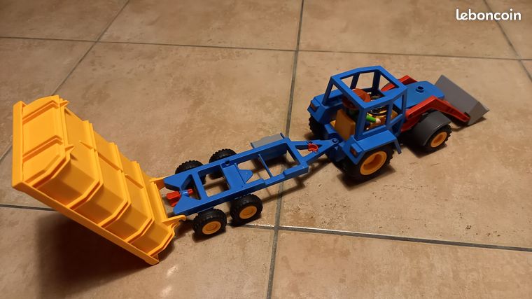 PLAYMOBIL REMORQUE BENNE tracteur 3073 EUR 1,90 - FR