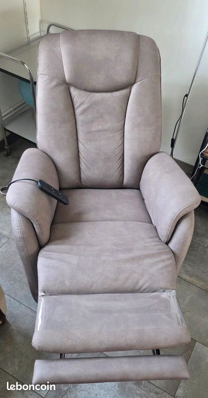 Fauteuil électrique couleur gris taupe (image 4)