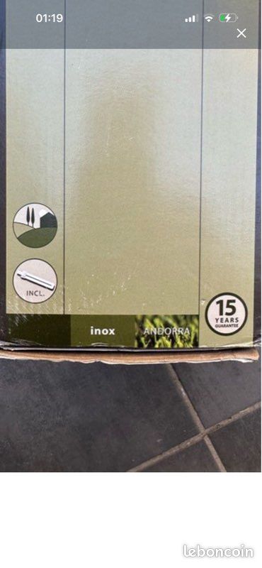 Lampadaire, extérieur, inox (image 3)