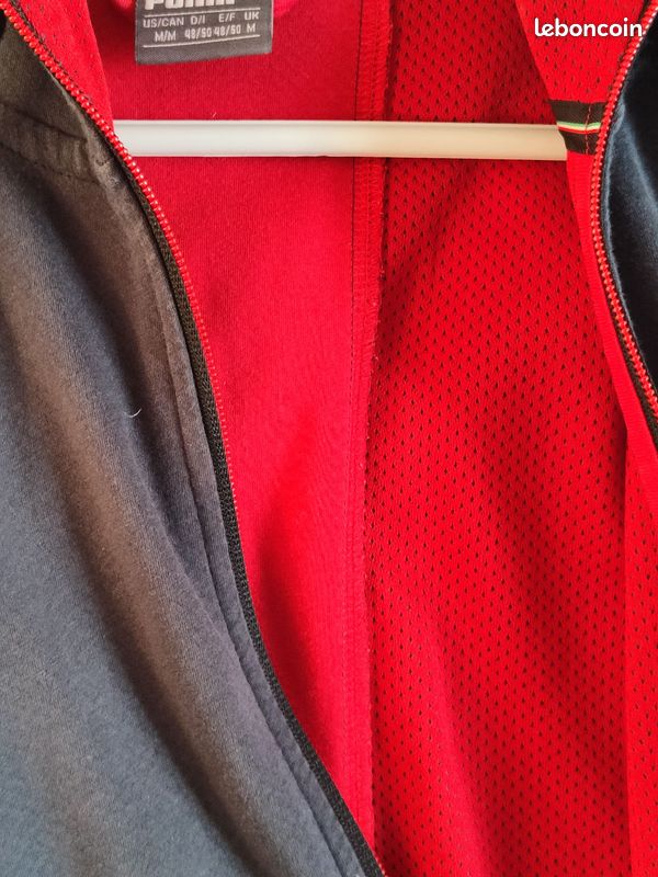 Veste Puma x Ferrari officielle – Grise et rouge Dry Cell – Taille M (image 7)
