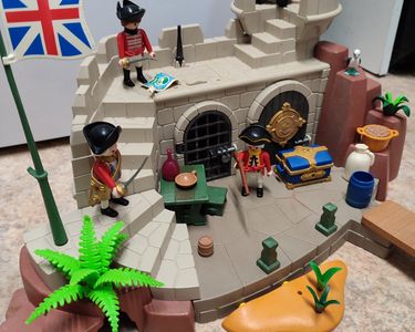 Playmobil 5139 - Fort Des Soldats Anglais Avec Donjon (prison) - 2011