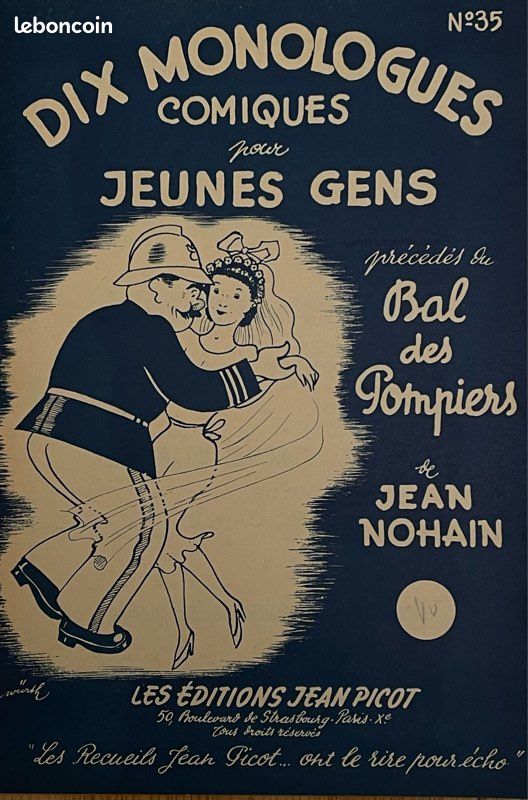 Lot de 2 livrets de texte d’humour comique (image 2)