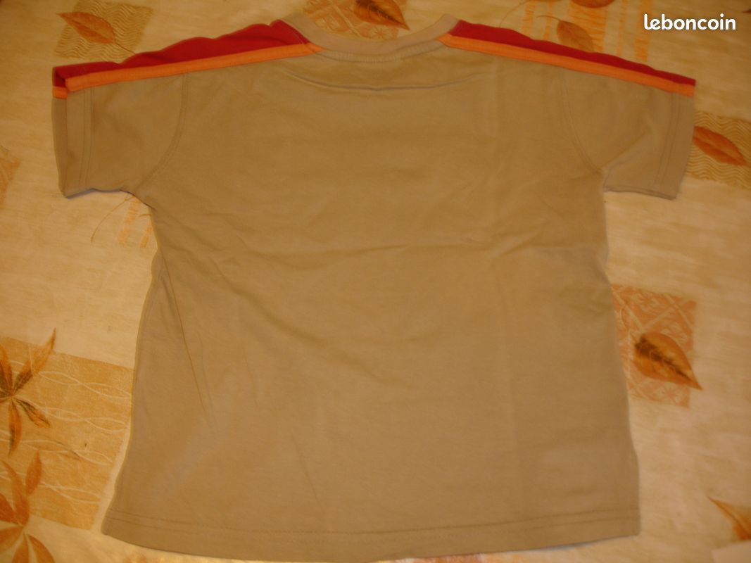 Veteme haut t-shirt beige rouge 6A Pink Ouic PCK23 (image 2)