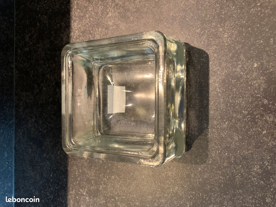 Vide poche en verre / cendrier carré (image 4)