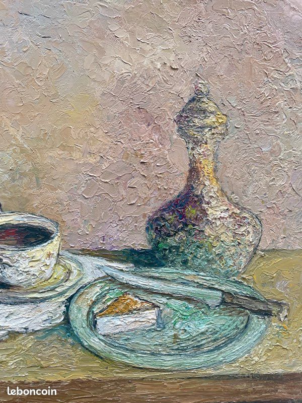 Nature morte à l’huile signée 1960’s (image 8)