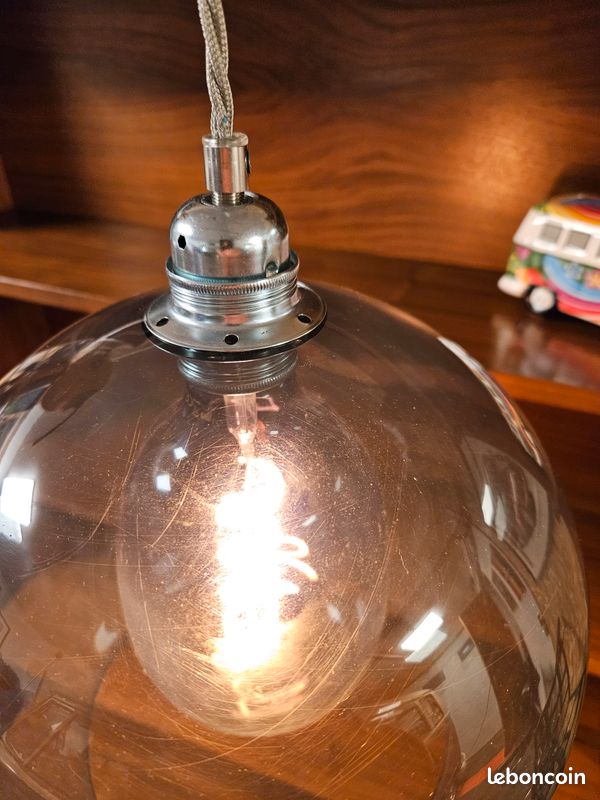 Suspension verre fumé design contemporain EBB&FLOW fabriqué au Danemark scandinave (image 2)