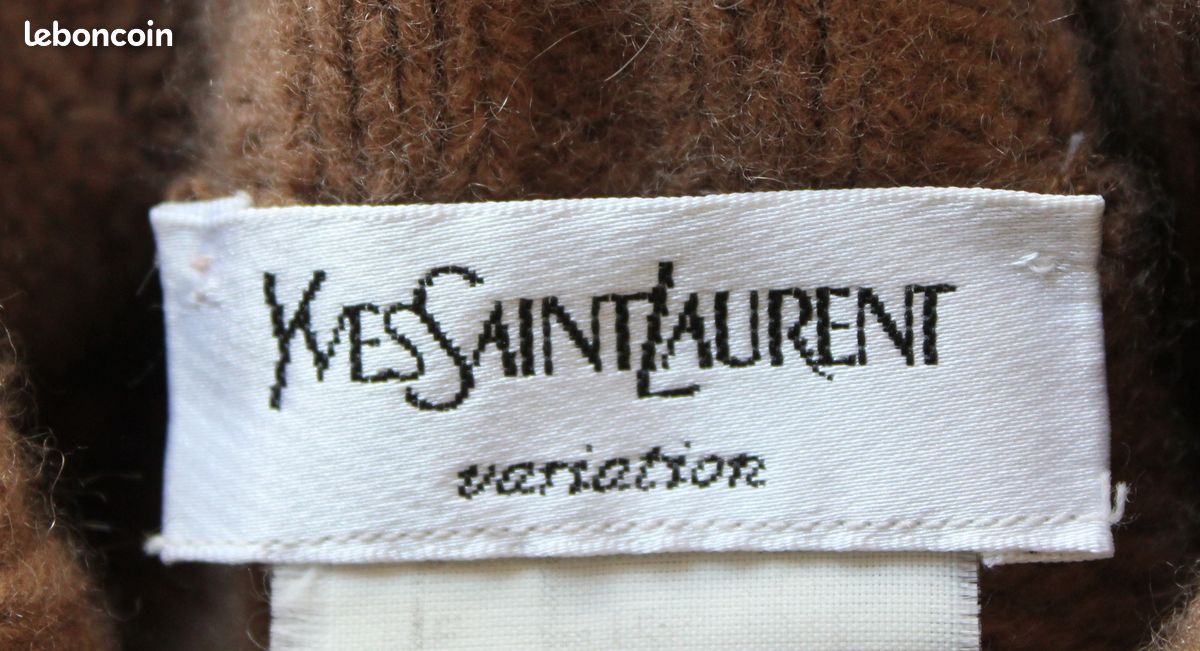Tf14 Pull cachemire camel YVES SAINT LAURENT T.M (image 4)