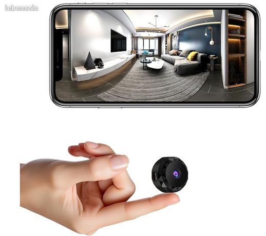 Mini Caméra Espion WiFi 1080P - Caméra Cachée Intérieur/extérieur Avec Détection Mouvement