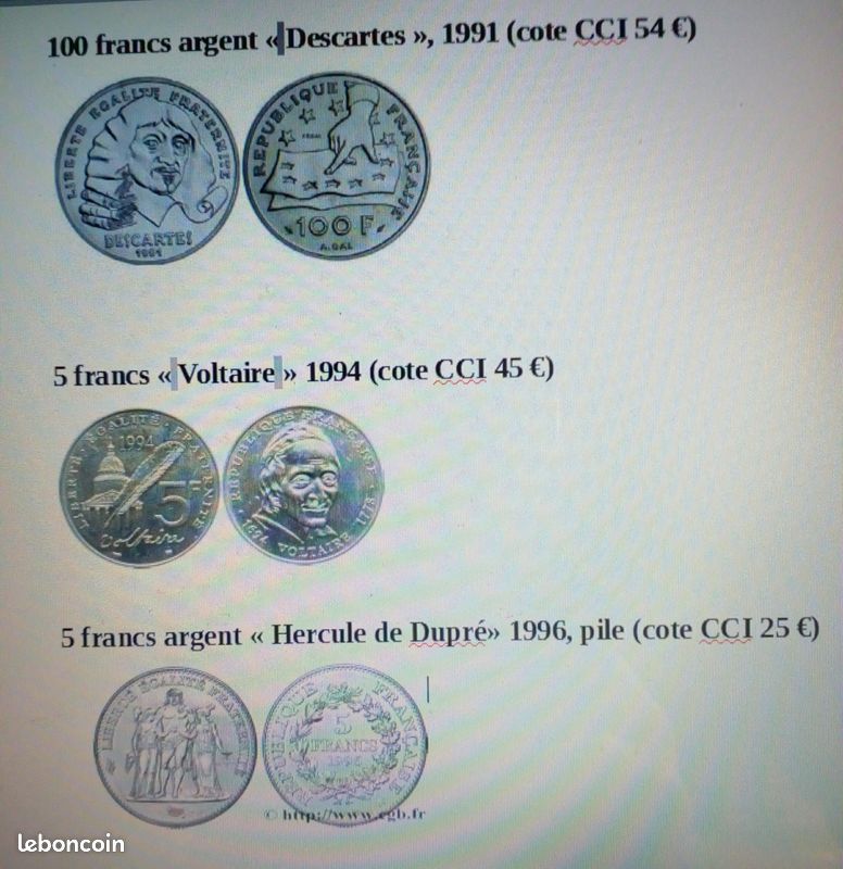 12 pièces de monnaie françaises (différentes) (image 2)