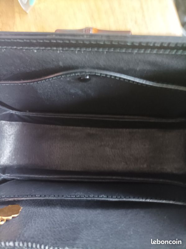Sac à main Gucci Bambou 1947 - grande taille noir (image 12)