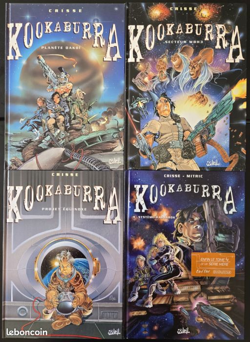 Lot de 7 BD de la série Kookaburra de Crisse (image 1)