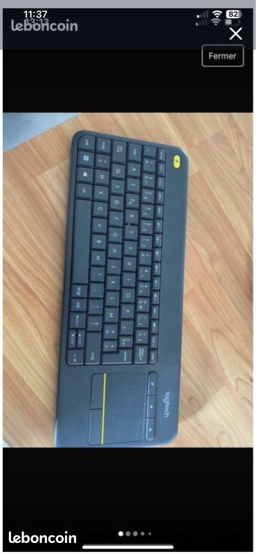 Clavier Logitech K400 Plus – Sans fil avec pavé tactile – AZERTY
