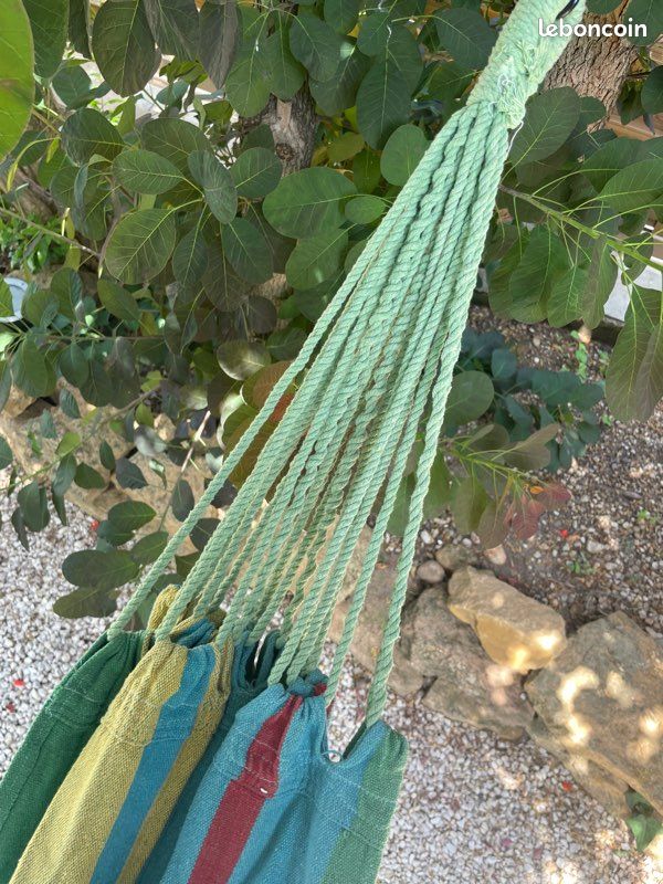 Hamac en tissu avec son sac de transport (image 4)